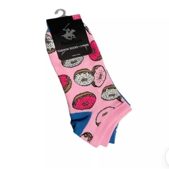 Beverly Hills Polo Club Accessories - BEVERLY HILLS POLO CLUB 2 or LOW-CUT SOCKS DONUT|STARS PRINT